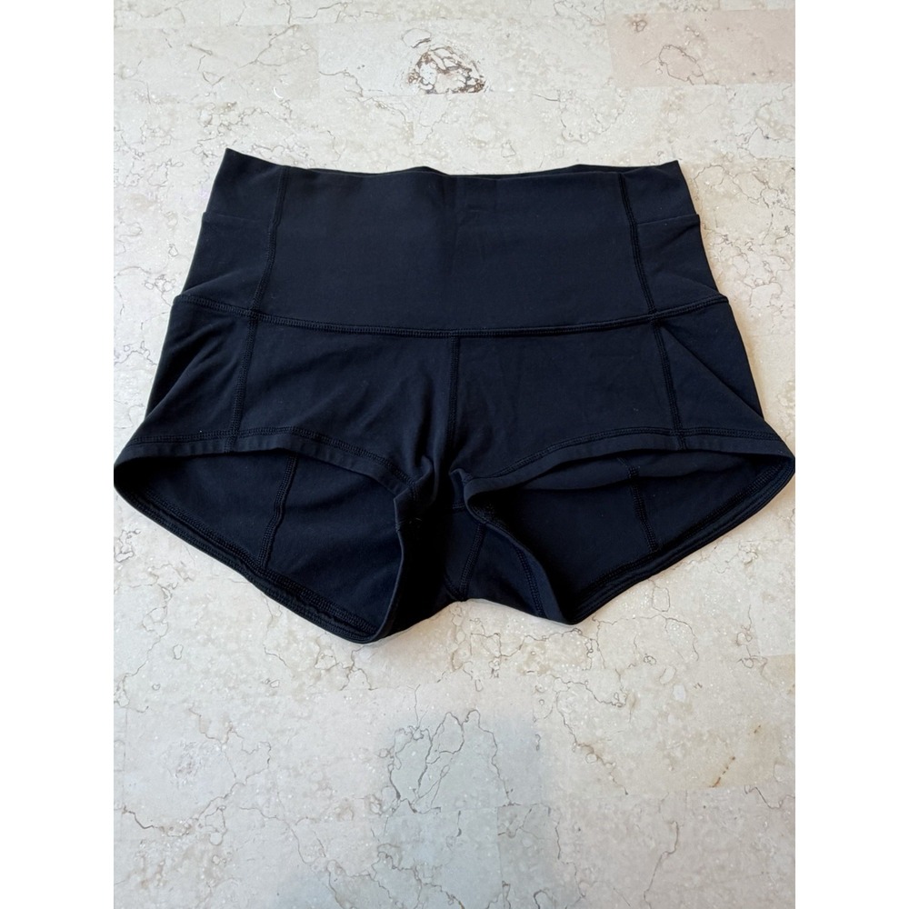 Lululemon Women's 10 In Movement Everlux Shorts Stretch 2.5" Black - Picture 3 of 6